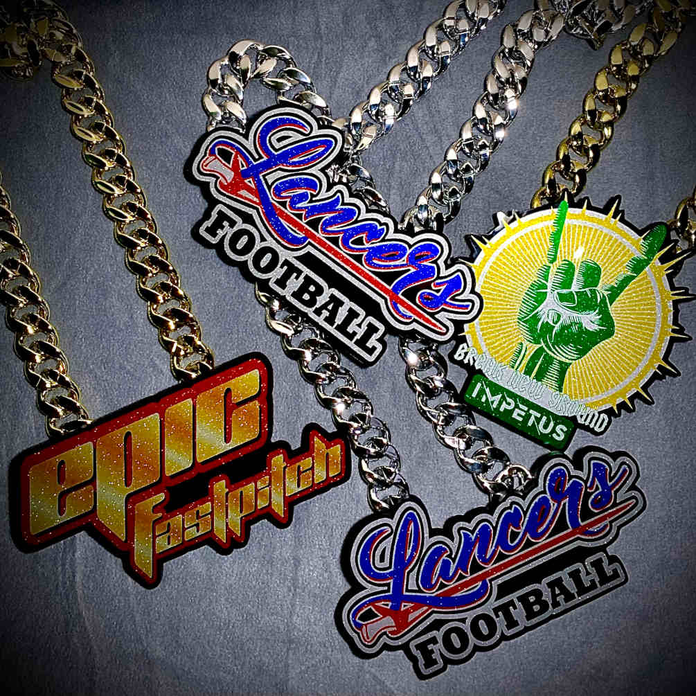 Customized Game Day Bling Necklace
